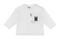 MOSCHINO T-SHIRT PER NEONATI CON LOGO FRONTALE