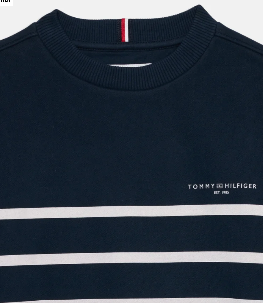 TOMMY HILFIGER FELPA A RIGHE