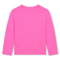 BILLIE BLUSH T-SHIRT A MANICHE LUNGHE FUXIA