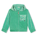 BILLIE BLUSH CARDIGAN CON CAPPUCCIO VERDE