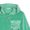 BILLIE BLUSH CARDIGAN CON CAPPUCCIO VERDE